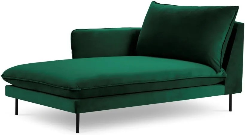 Șezlong, cotieră pe partea stângă Cosmopolitan Design Vienna, verde