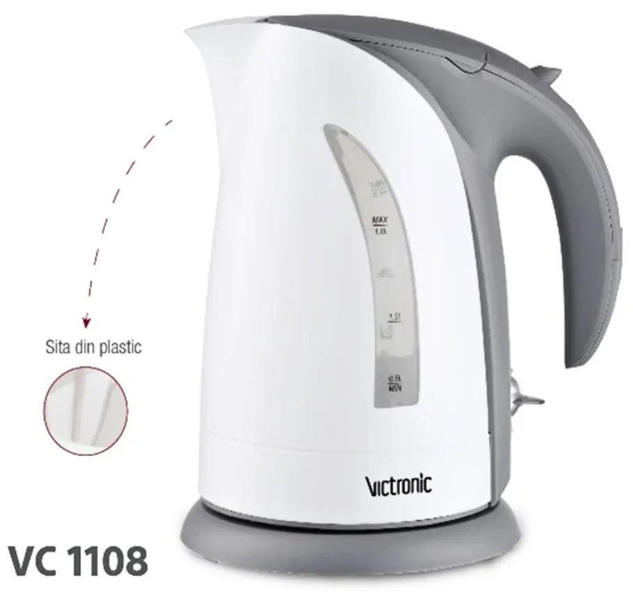 Fierbator de apa Victronic 1.7 l 2200 W cu Filtru Detasabil