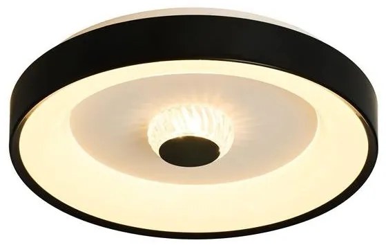 Plafoniera LED design modern Polka negru