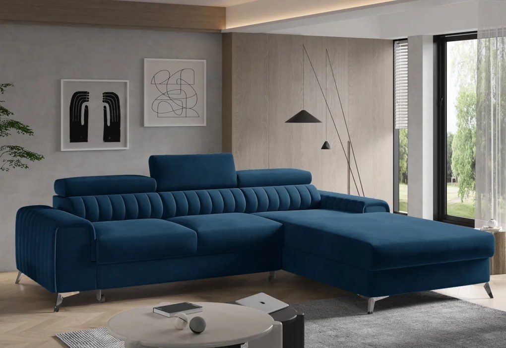 Supermobel Coltar GRAYSON, 278x92x205, velvet mat 38, stanga