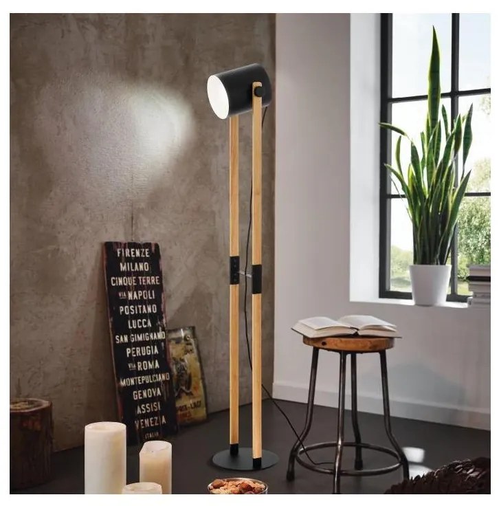 Eglo 43521 - Lampadar HORNWOOD 1xE27/28W/230V