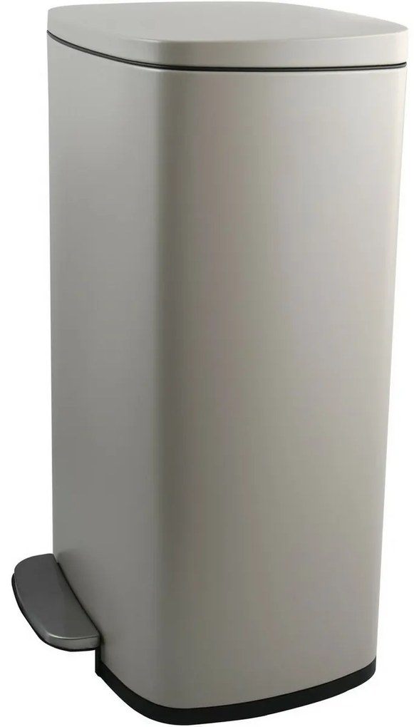 Coș de gunoi cu pedală soft-close Spirella Akira 50 l, gri-maro mat, 50 l