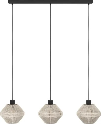 Eglo 44001 - Lustru suspendat cu cablu MIDSUMER, 3xE27/40W/230V, crem