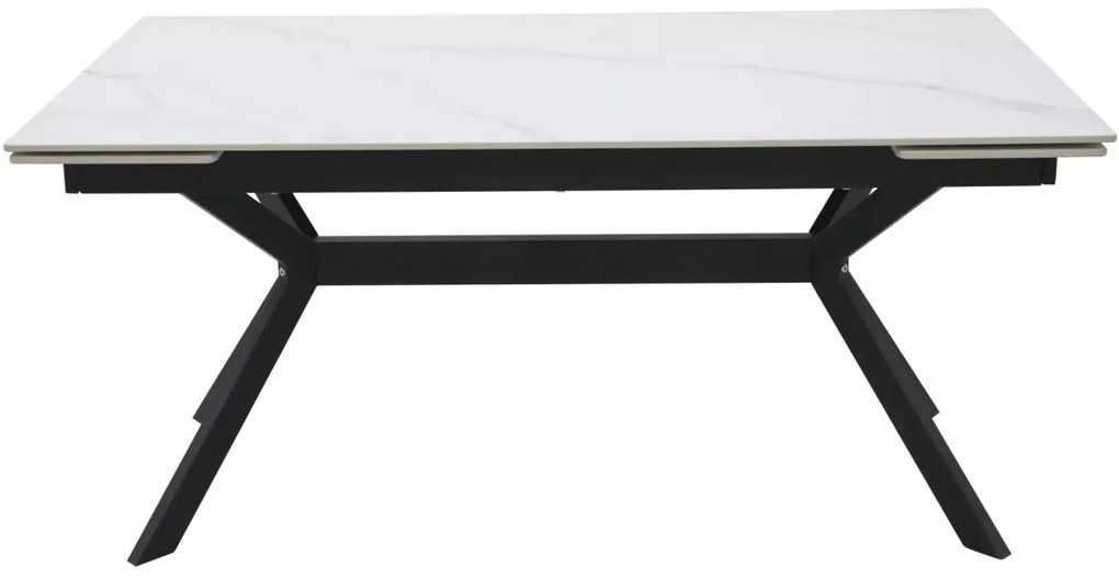 Masa extensibila Imperia alb/negru L160-220xl90