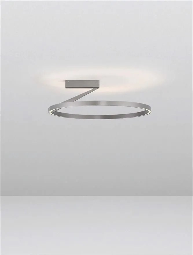 Plafoniera LED design minimalist TILIA nickel