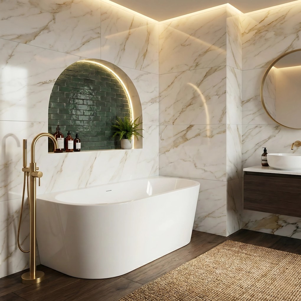 Cada din acril freestanding OLIMPIA 170cm