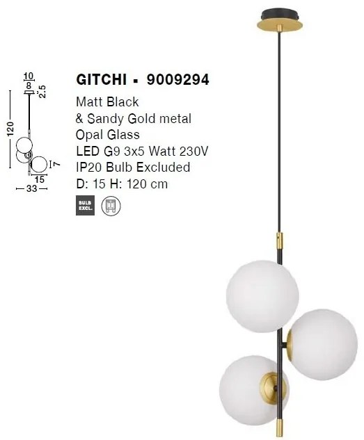 Lustra/Pendul design modern GITCHI