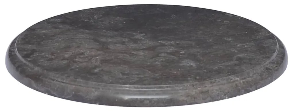 149190 vidaXL Blat de masă, negru, Ø40x2,5 cm, marmură