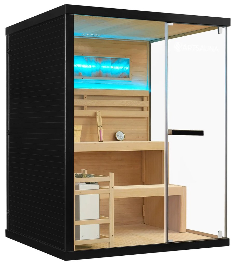 Vnútorná sauna Vantaa 150 so soľnými kameňmi