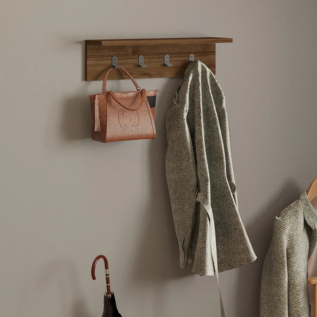 Suport de perete Ayla Walnut