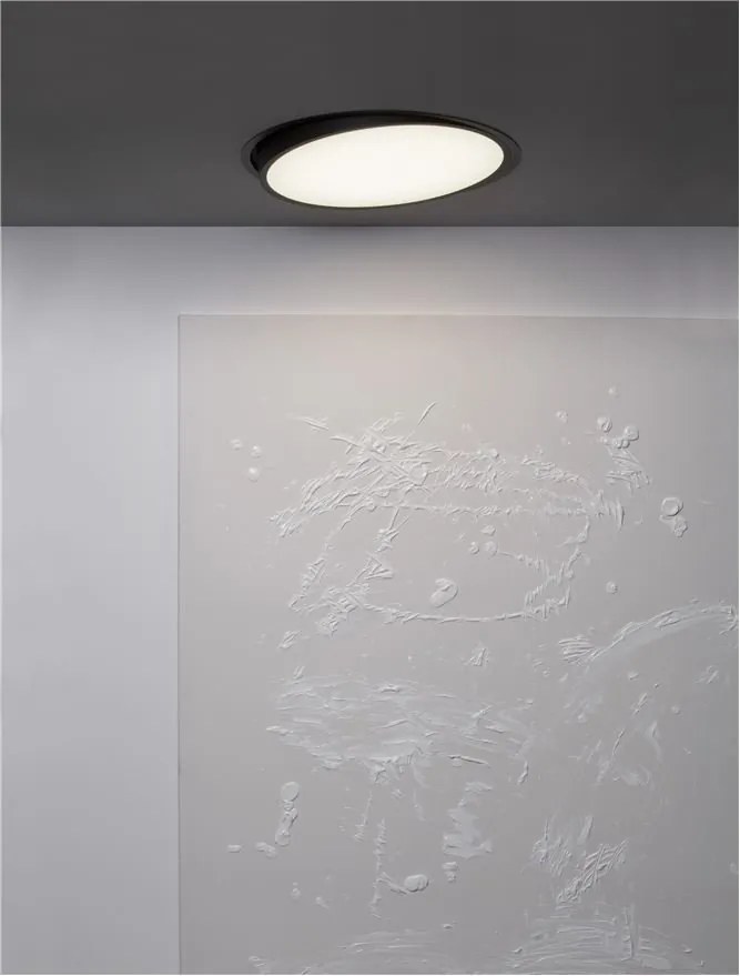 Plafoniera LED incastrabila reglabila PERFECT 60cm negru 3000K Dimmable