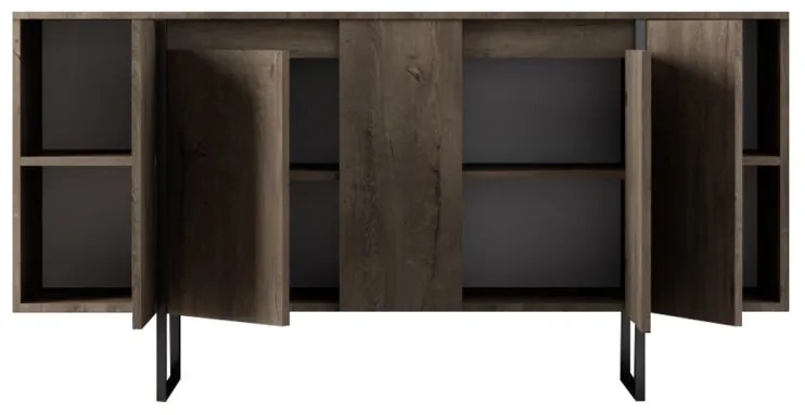 Consolă Luxe Nuc 160x35x80 cm