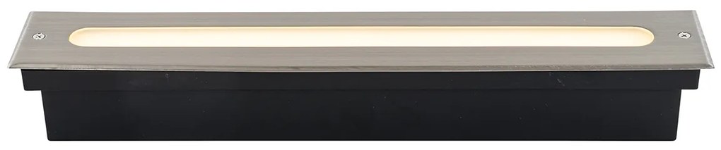 Spot modern pentru sol din oțel 50 cm inclusiv LED IP65 - Eline
