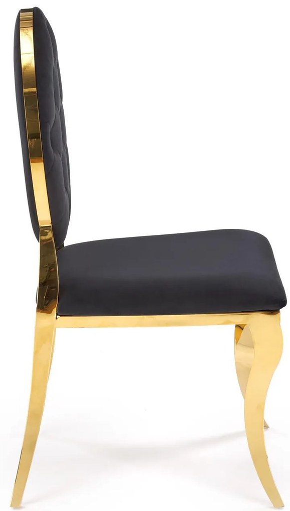 Scaun sufragerie Regino (negru + auriu). 1123671
