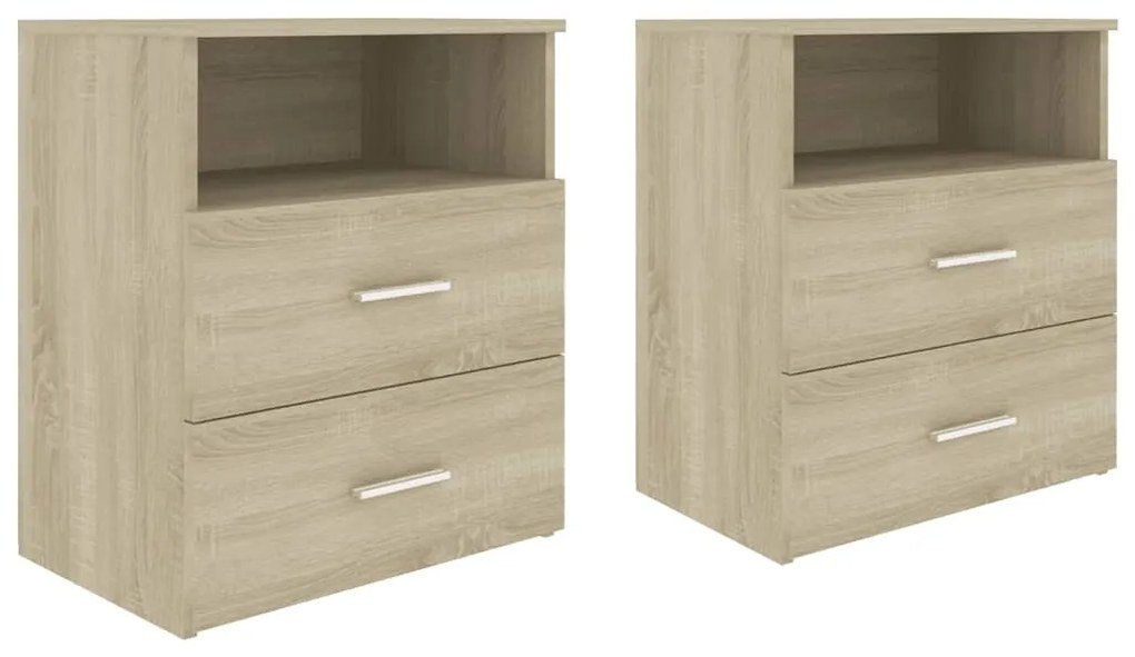 803279 vidaXL Noptiere, 2 buc., stejar sonoma, 50x32x60 cm