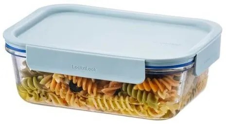 LOCKnLOCK Cutie de sticlă dreptunghiulară CLEAR, 1l, mentă, 1 l