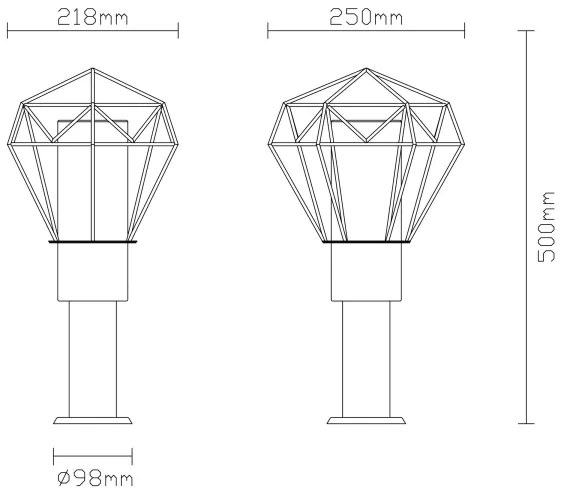 Lampă de exterior Globo 31356 HORACE 1xE27/15W/230V IP44