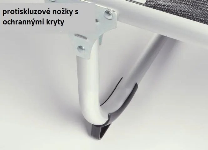 Șezlong – pliabil, cu copertină de umbrire, negru 178 cm