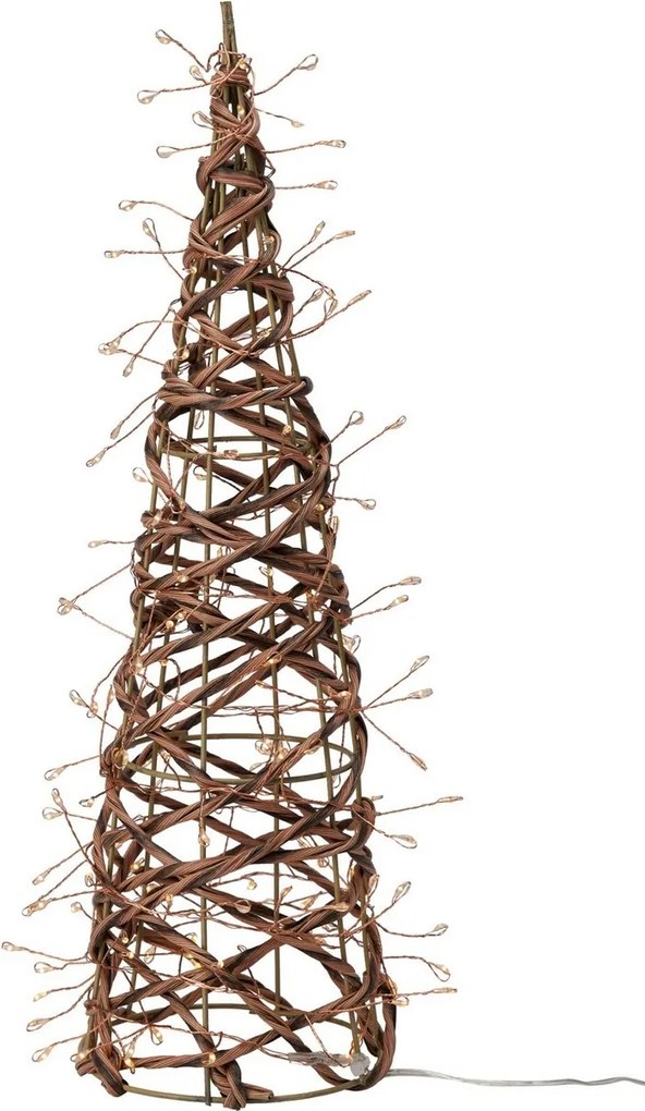 Decorațiune de Crăciun pentru exterior Con luminos, 40 x 12 cm, 160 LED-uri, alb cald, 40 cm