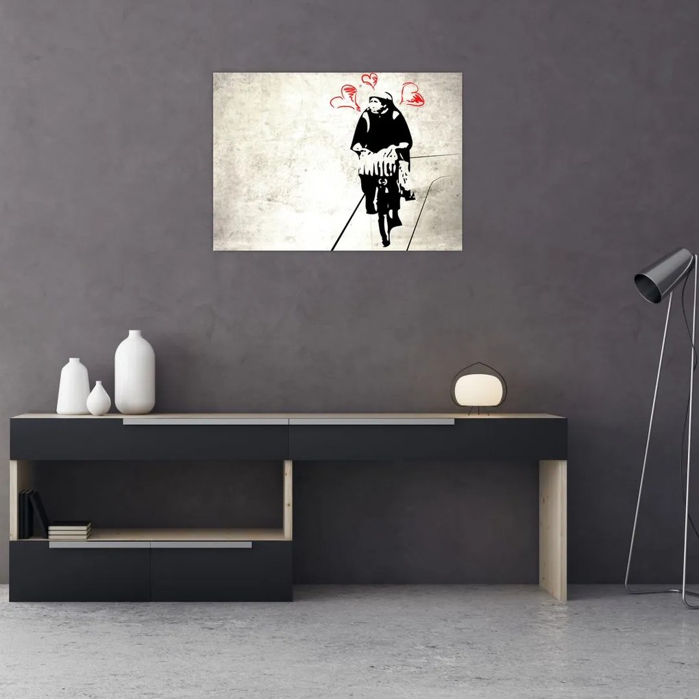 Tablou pe sticlă - Un sentiment de libertate (70x50 cm)