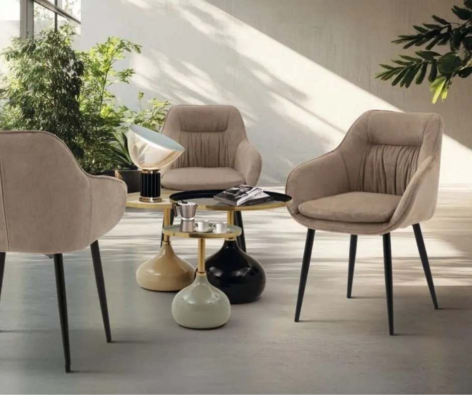 SCAUN TIP FOTOLIU MARIMAR -TESATURA - BEJ