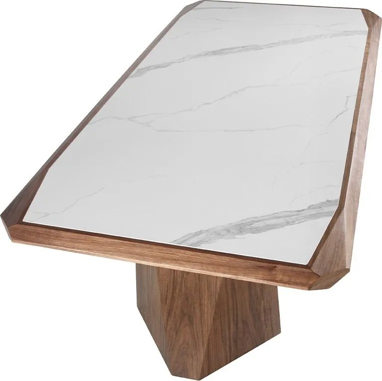 Masa dining design LUX Walnut 220x110cm