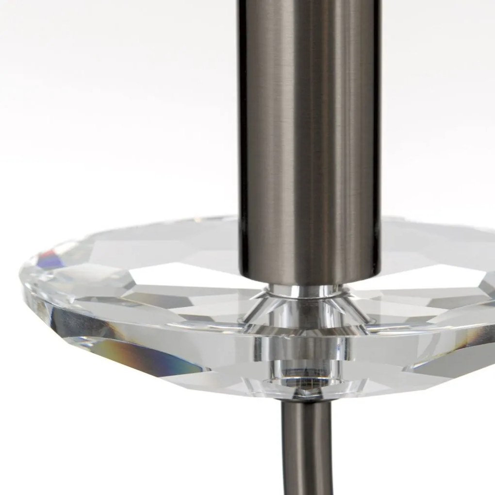 Candelabru stil clasic cu cristal K9 ARIANE 3L nickel inchis
