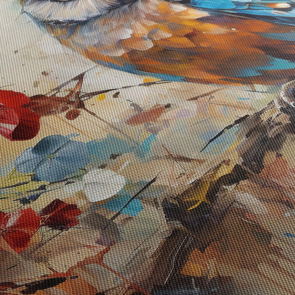 Tablou - Bufniță pictată (90x60 cm)