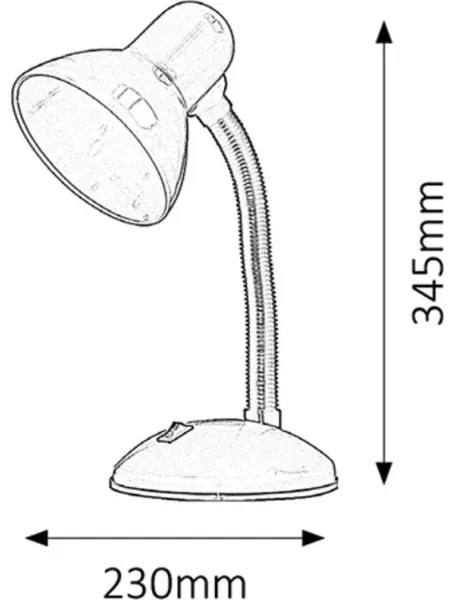 Rabalux 4172 - Lampa de masa DYLAN 1xE27/40W/230V