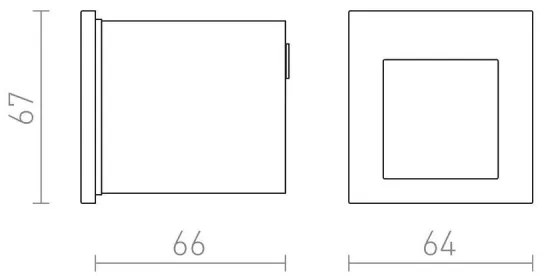 Corp de iluminat LED încastrat de exterior TESS LED/3W/230V IP54 RED-Design Rendl-R12015