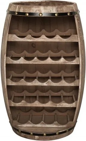 Raft pentru sticle- Bar design colonial Chateau 80cm natur