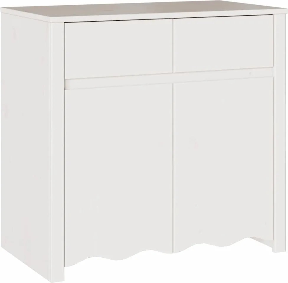 vidaXL Bufet Drammen Alb 79 x 43 x 75.5 cm Lemn masiv de pin