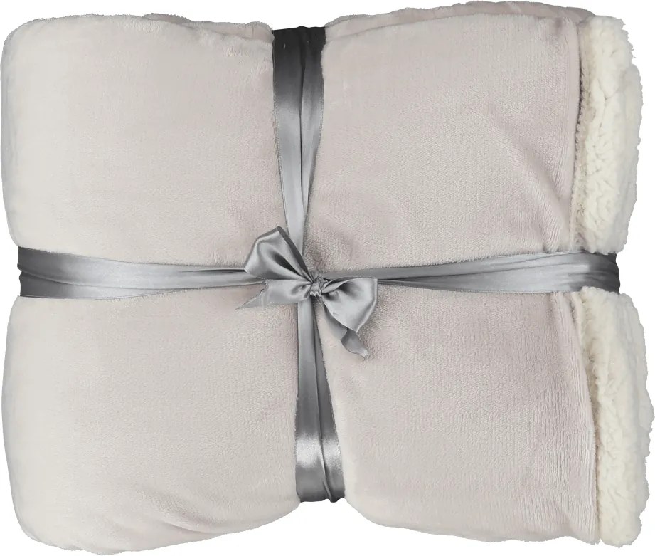Pătură cu două feţe, alb, 205x220, ANKEA TYP 2