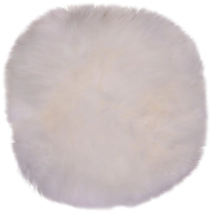 Blană de oaie House Nordic Circle ⌀ 35 cm, alb