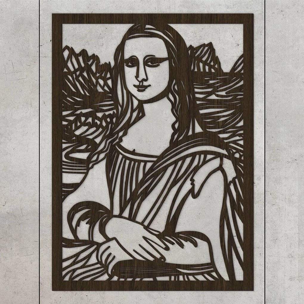 DUBLEZ | Tablou din lemn - Mona Lisa - Leonardo da Vinci