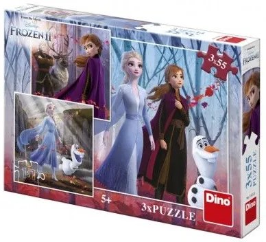 Puzzle 3în1 Regatul de gheață II / Frozen II