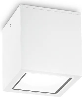 Ideal Lux - Spot exterior TECHO 1xGU10/20W/230V 9x9 cm IP54 alb