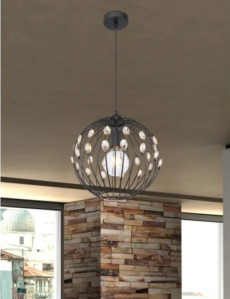 Globo 16029H - Pendul HANAKO suspendat pe cablu, 1 x E27, 60 W, 230 V, Ø 30 cm