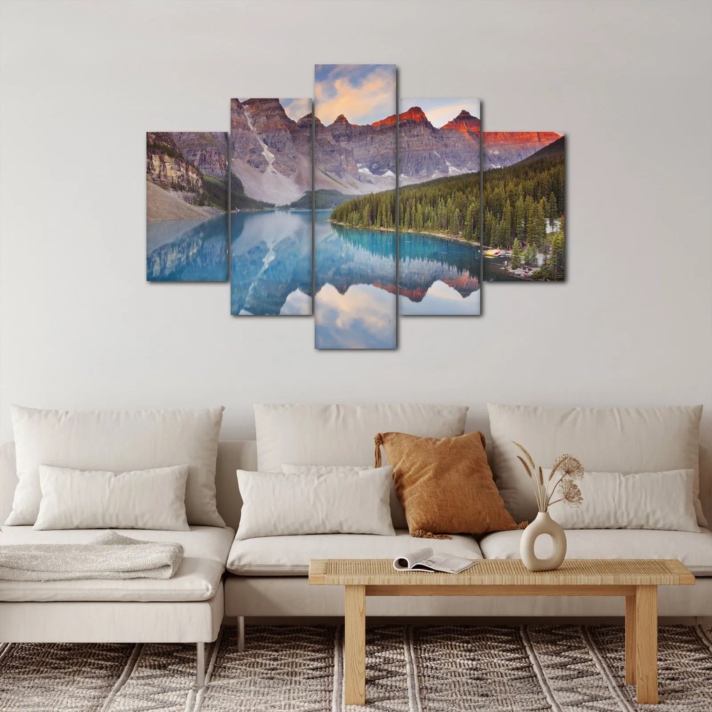 Tablou - Peisaj montan din Canada (150x105 cm)