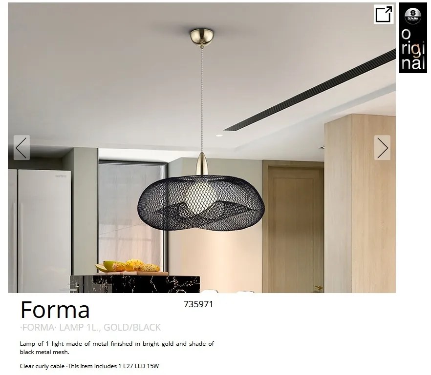 Lustra / Pendul design modern Forma black