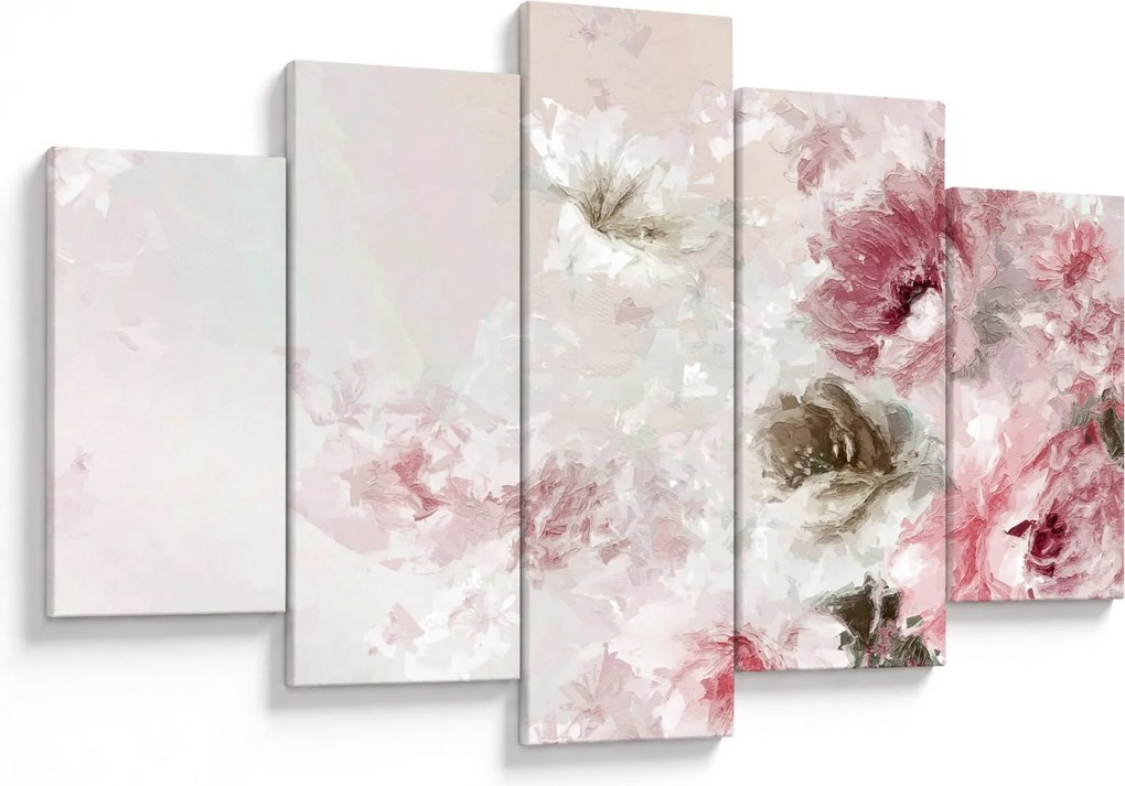 Tablou - Pictura flori roz (150x105 cm)