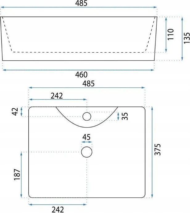 Lavoar pe blat Basaro Ceres alb