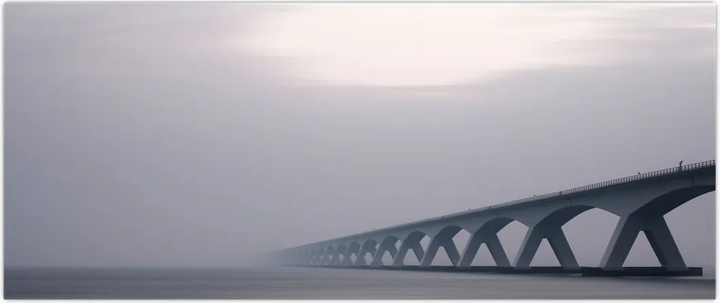 Tablou - Podul în ceață (120x50 cm)