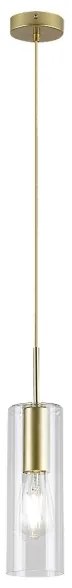 Lustră pe cablu ESTA 1xE27/40W/230V transparent/auriu Rabalux 72050