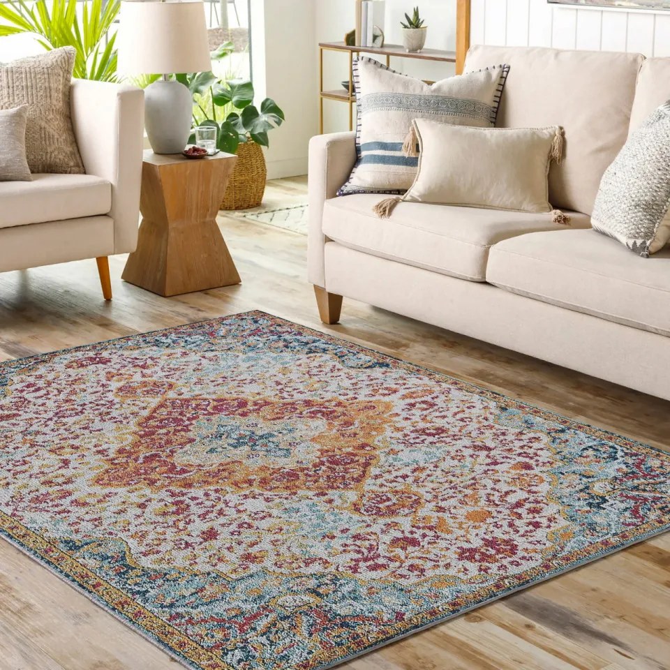 Covor Living WOOPAMUK176, 120 x 180 cm, Bumbac / Poliester, Multicolor