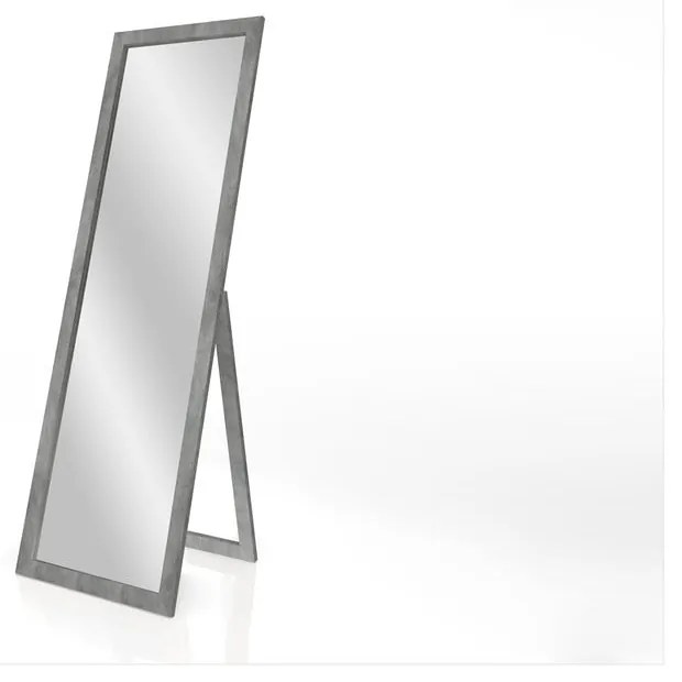 Oglindă cu suport și ramă Styler Sicilia, gri, 46 x 146 cm