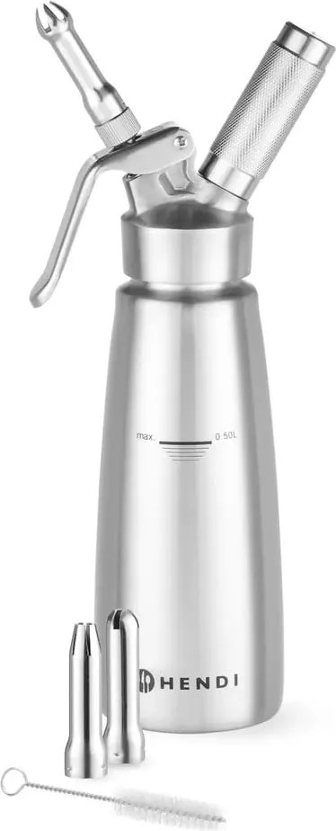 Sticlă din oțel inoxidabil pentru frișcă Hendi Profi Line, 0,5 l
