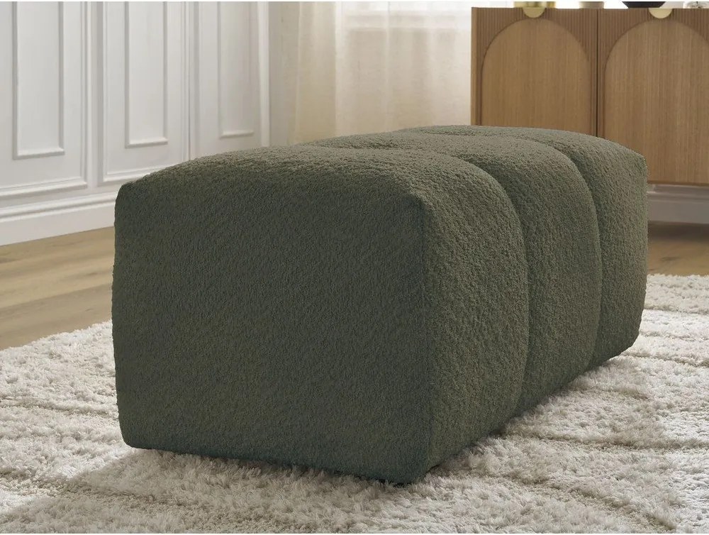 Taburet kaki cu tapițerie din țesătură bouclé Roxelane – Bobochic Paris