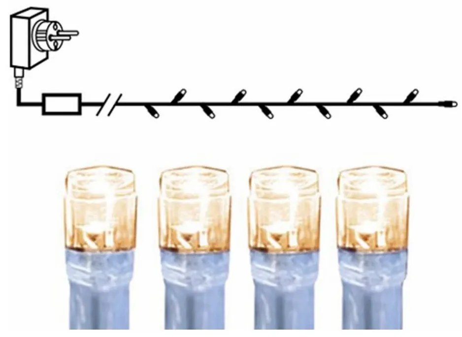 Instalație LED de Crăciun de exterior SERIE 160xLED 16m IP44 alb cald Eglo 410714