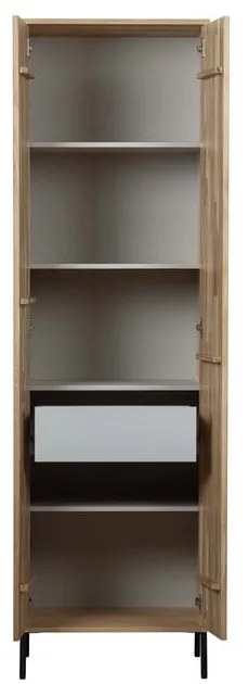 Șifonier în culoare naturală cu aspect de lemn de stejar 60x210x42 cm Gravure – WOOOD